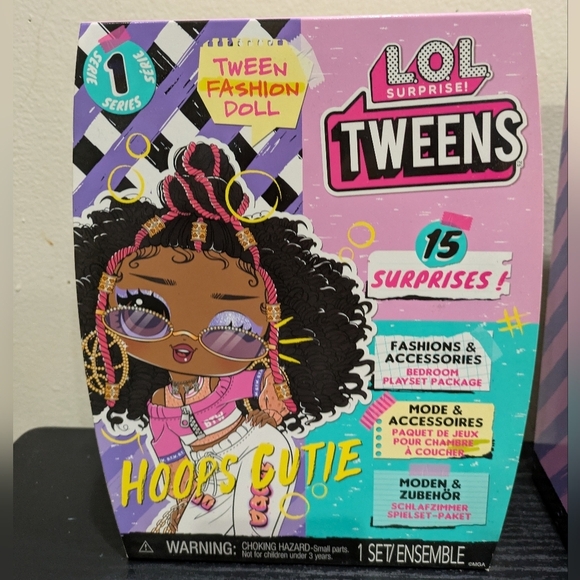 L.O.L. Surprise! Other - L.O.L. Surprise! Tweens Hoops Cutie Doll with Pink and Black Style